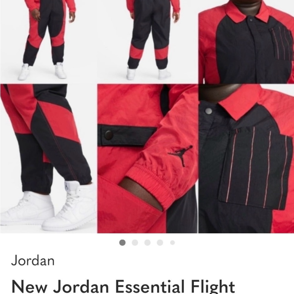 Jordan Women's Black and Red Jumpsuit
